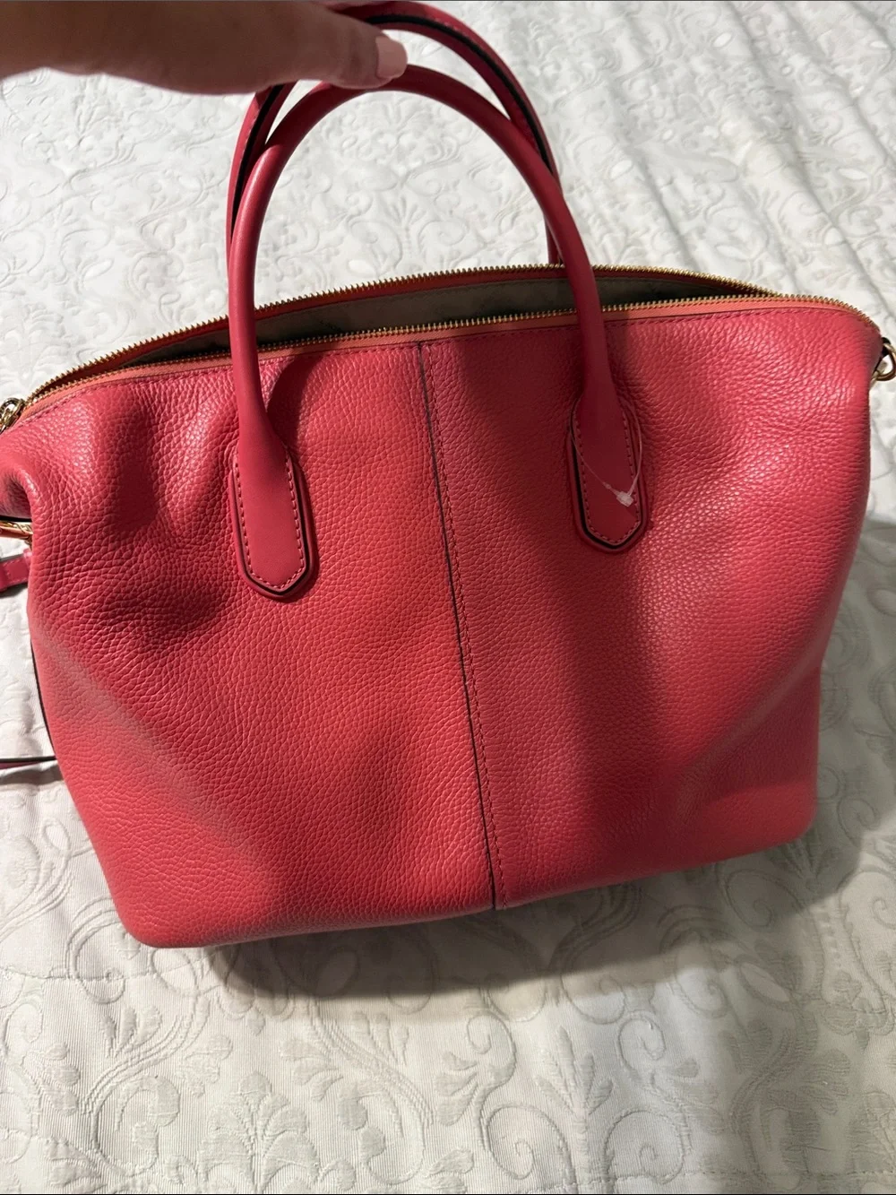 Michael Kors structured pebbled